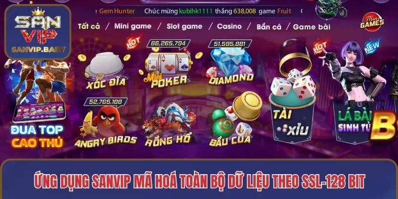 Ứng dụng SANVIP mã hoá toàn bộ dữ liệu theo quy chuẩn SSL-128 bit