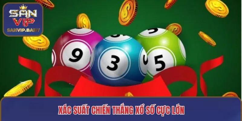 Xác suất chiến thắng xổ số cực lớn